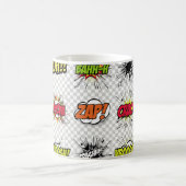 Mug Ensemble abstrait d'objets pop art sur un dossier  (Centre)
