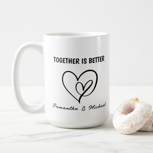 Mug Ensemble, c'est la meilleure Saint-Valentin (Avec donut)