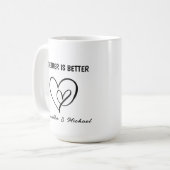 Mug Ensemble, c'est la meilleure Saint-Valentin (Devant gauche)