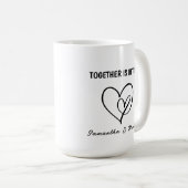 Mug Ensemble, c'est la meilleure Saint-Valentin (Devant droit)