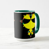Mug Ensemble complet de mandelbrot pop art (Devant droit)