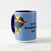 Mug Ensemble complet de mandelbrot pop art (Devant gauche)
