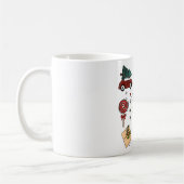 Mug Ensemble d'autocollants de vacances pour Noël (Gauche)