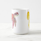 Mug Ensemble d'autocollants d'été côtiers à l'aquarell (Centre)