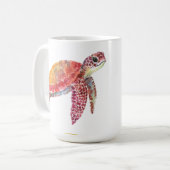 Mug Ensemble d'autocollants d'été côtiers à l'aquarell (Devant gauche)