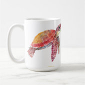 Mug Ensemble d'autocollants d'été côtiers à l'aquarell (Gauche)