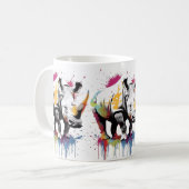 Mug Ensemble de couleurs de la faune et de la nature d (Devant gauche)