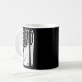 Mug Ensemble de couteaux de chef T-shirt Drapeau améri (Devant gauche)