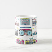 Mug Ensemble de divers lecteurs de cassettes vintages. (Centre)