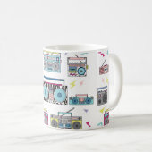 Mug Ensemble de divers lecteurs de cassettes vintages. (Devant droit)