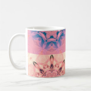 Mug Ensemble de fractales pastel abstraites avec kaléi