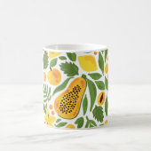 Mug Ensemble de fruits exotiques : papaye, citron, man (Centre)
