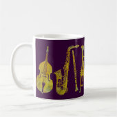 Mug Ensemble de jazz en or (Gauche)