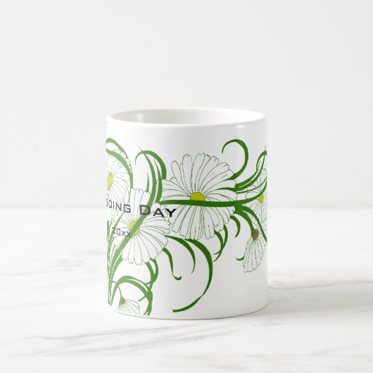 Mug Ensemble de mariage Fleurs de Marguerite de Gerber (Centre)