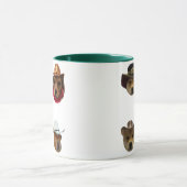 Mug Ensemble de mèmes drôles de chiens cowboy pour les (Centre)