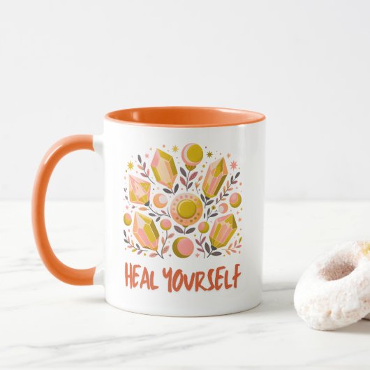 Mug Ensemble de mugguise guérison de soi - Set de Cris (Avec donut)
