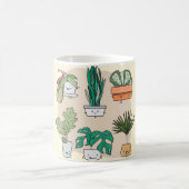 Mug Ensemble de plantes de maison mignons dans des pot (Centre)