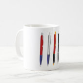 Mug Ensemble de stylos à bille colorés (Devant gauche)