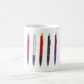 Mug Ensemble de stylos à bille colorés (Centre)