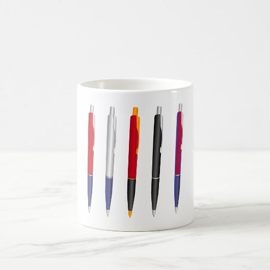 Mug Ensemble de stylos à bille colorés