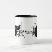 Mug Ensemble de tambour et clavier de piano (Centre)