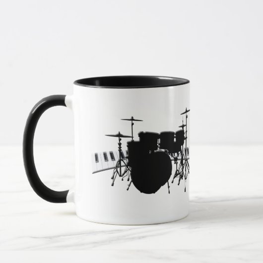 Mug Ensemble de tambour et clavier de piano (Gauche)