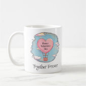 Mug Ensemble Joyeux Valentines Jour Nom personnalisé (Gauche)