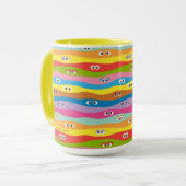 Mug Ensemble Motif des yeux (Devant gauche)