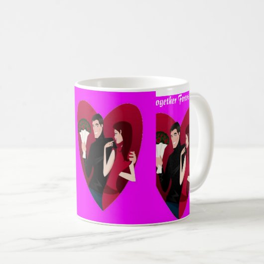 Mug Ensemble pour toujours (Devant droit)