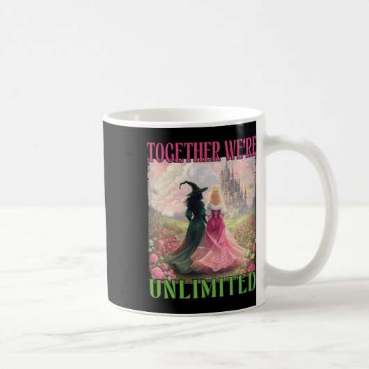 Mug Ensemble sorcières illimitée rose verte sorcière H (Droite)