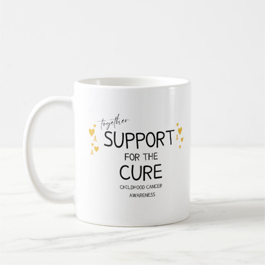 Mug ensemble.support.cure.cancer de l'enfance (Gauche)