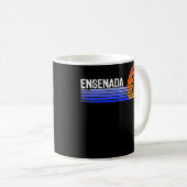 Mug Ensenada Souvenir Mexique Retro Sunset Trier été (Devant droit)