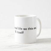 Mug Entaille de vie réelle (Devant droit)