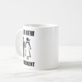 Mug Enterrement de vie de garçon Marié EVG Mariage Drô (Devant gauche)