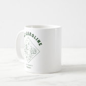 Mug Enterrement de vie de jeune fille en camping demoi (Devant gauche)