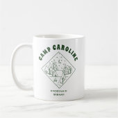 Mug Enterrement de vie de jeune fille en camping perso (Gauche)