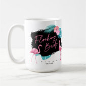 Mug Enterrement de vie de jeune fille flamant rose ID9 (Gauche)