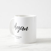 Mug Enterrement de Vie de Jeune Fille Moderne Minimali (Devant gauche)