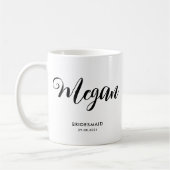 Mug Enterrement de Vie de Jeune Fille Moderne Minimali (Gauche)