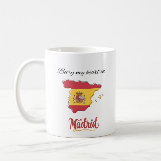 Mug Enterrez mon cœur à Madrid (Gauche)
