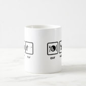 Mug Enthousiaste d'avion de papier (Centre)