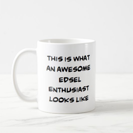 Mug enthousiaste de edsel, génial (Gauche)