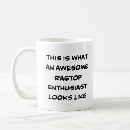 Mug enthousiaste de ragtop, génial (Gauche)