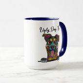 Mug Entlebucher Mountain Dog laide chien visage muet (Devant droit)