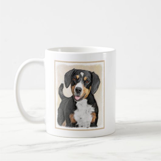 Mug Entlebucher Mountain Dog Peinture - Art original (Gauche)