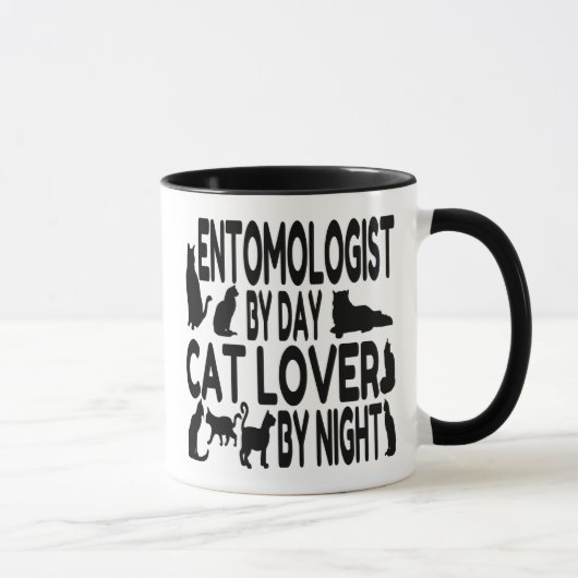 Mug Entomologiste Amoureux des chats (Droite)