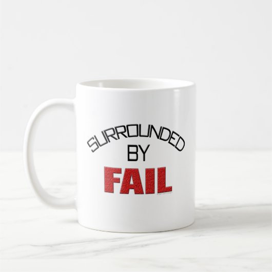 Mug Entouré par échouer (Gauche)