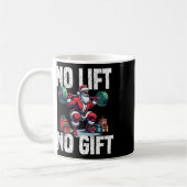 Mug Entraînement amusant Lifting Noël Père Noël Squat  (Gauche)