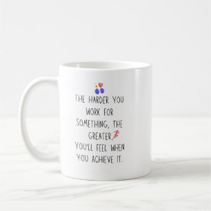 Mug Entraînement amusant plus dur des larmes accomplis