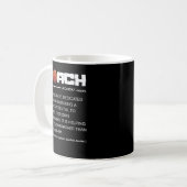 Mug Entraînement de définition de l'entraîneur de bask (Devant gauche)